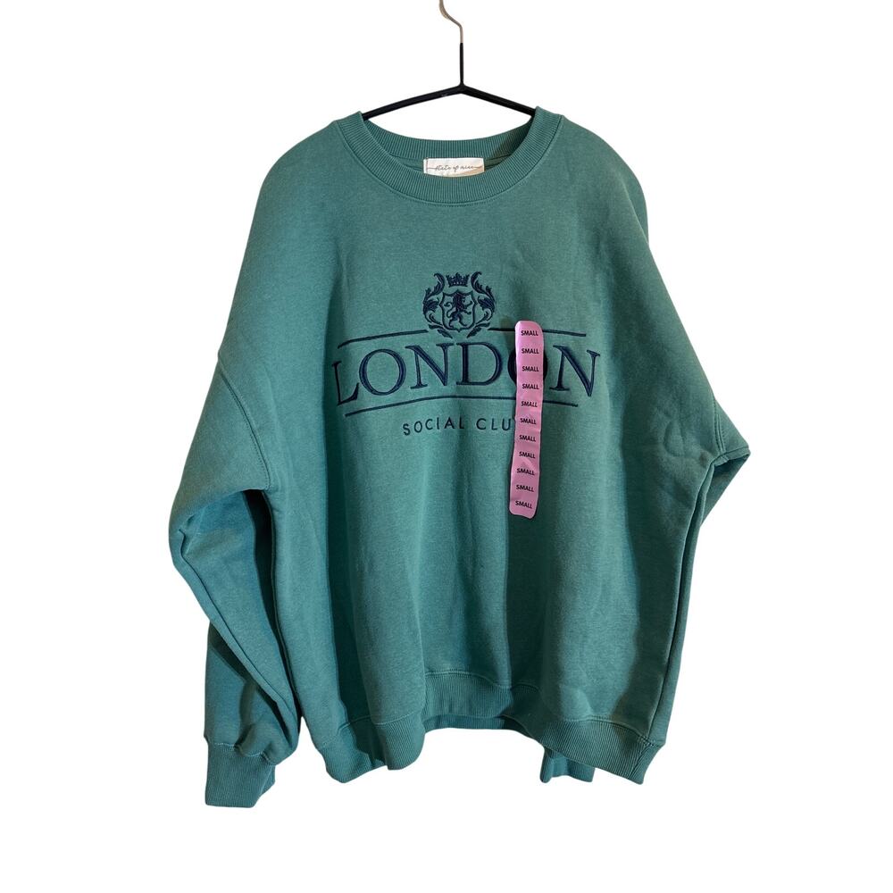 State of Mine women's London sweatshirt in the color sage Size S oversized